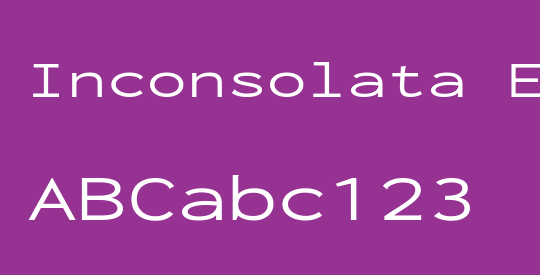 Inconsolata ExtraExpanded