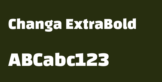 Changa ExtraBold