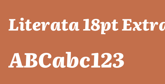 Literata 18pt ExtraBold