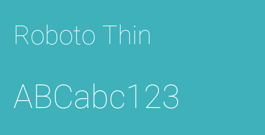 Roboto Thin