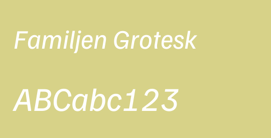 Familjen Grotesk