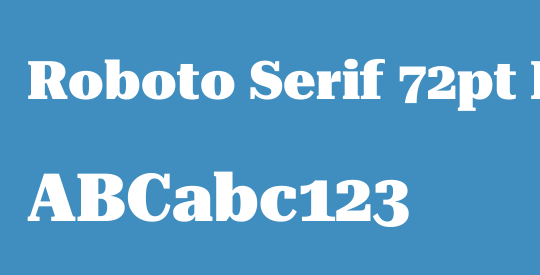 Roboto Serif 72pt Black