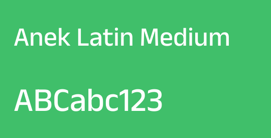 Anek Latin Medium