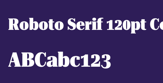 Roboto Serif 120pt Condensed Black