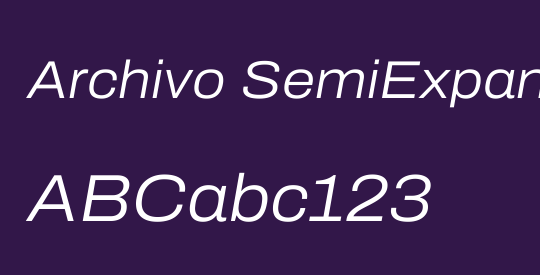 Archivo SemiExpanded Light