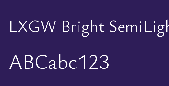 LXGW Bright SemiLight