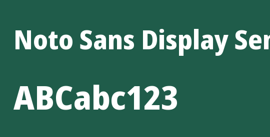 Noto Sans Display SemiCondensed ExtraBold