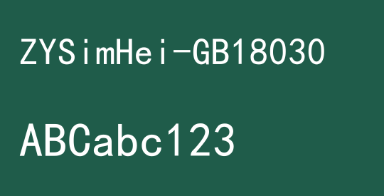 ZYSimHei-GB18030