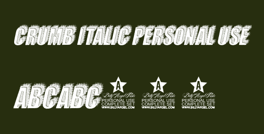 CRUMB ITALIC PERSONAL USE
