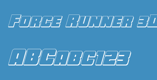 Force Runner 3D Italic