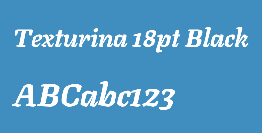 Texturina 18pt Black