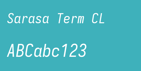 Sarasa Term CL