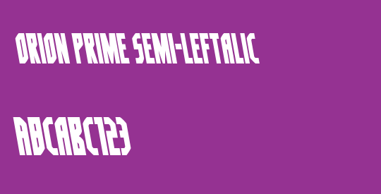 Orion Prime Semi-Leftalic