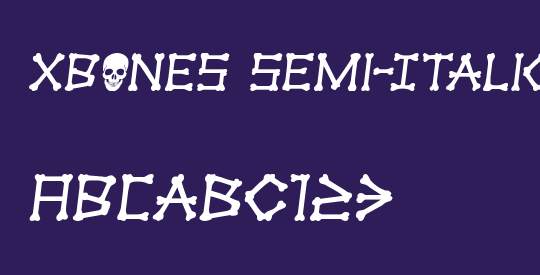 xBONES Semi-Italic