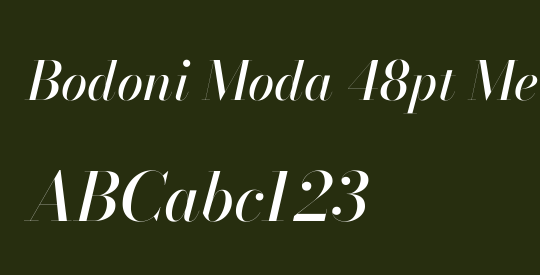 Bodoni Moda 48pt Medium