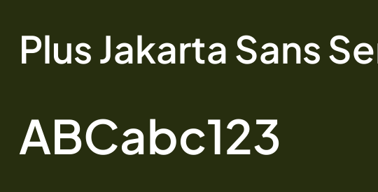 Plus Jakarta Sans SemiBold