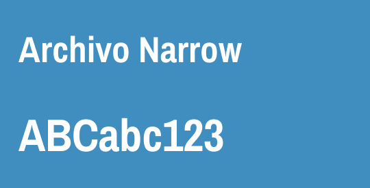 Archivo Narrow