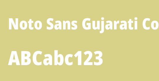 Noto Sans Gujarati Condensed Black