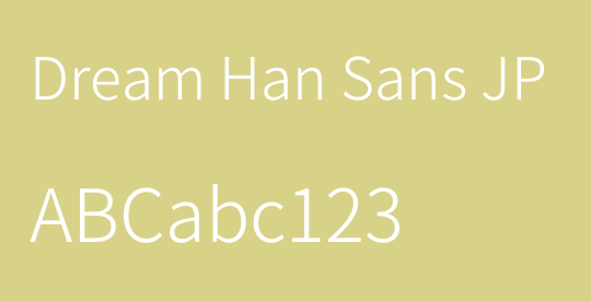 Dream Han Sans JP