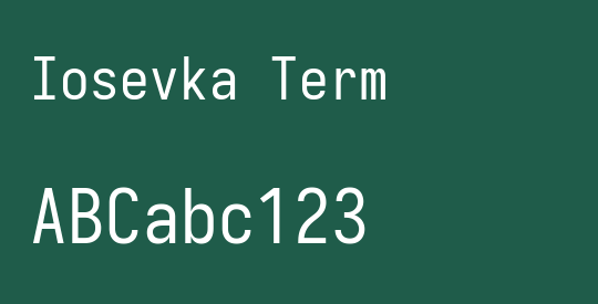 Iosevka Term