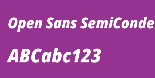 Open Sans SemiCondensed ExtraBold