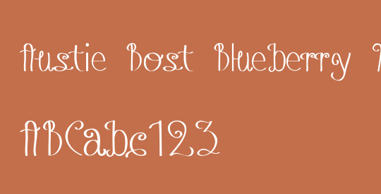 Austie Bost Blueberry Muffins
