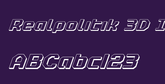 Realpolitik 3D Italic