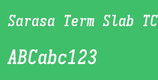 Sarasa Term Slab TC Semibold