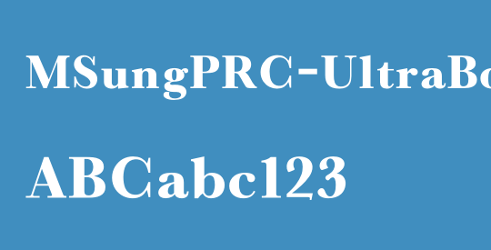 MSungPRC-UltraBold