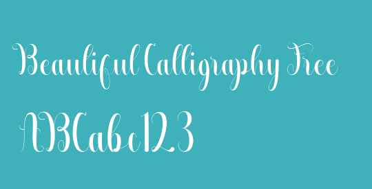 Beautiful Calligraphy Free