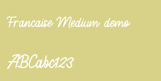 Francaise Medium demo