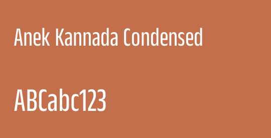 Anek Kannada Condensed
