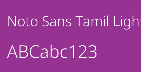 Noto Sans Tamil Light