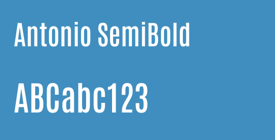 Antonio SemiBold