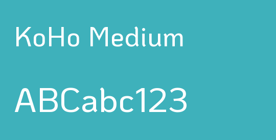 KoHo Medium
