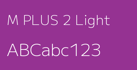 M PLUS 2 Light