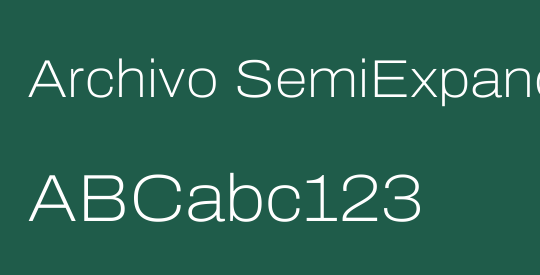 Archivo SemiExpanded Thin