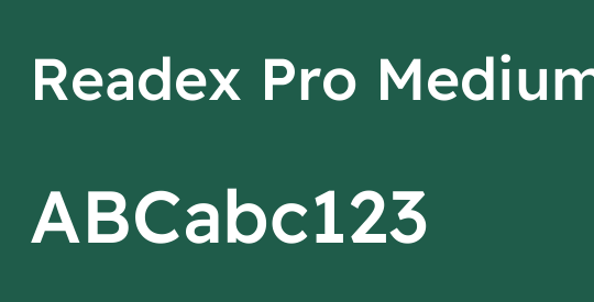 Readex Pro Medium