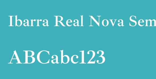 Ibarra Real Nova SemiBold