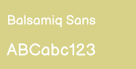 Balsamiq Sans