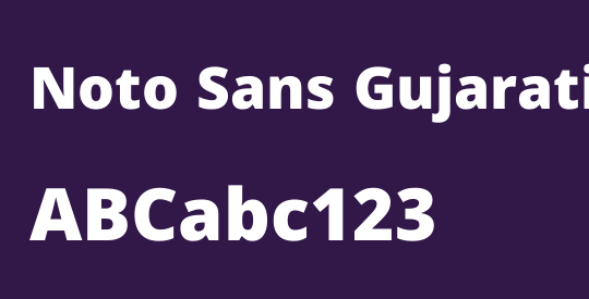 Noto Sans Gujarati Black