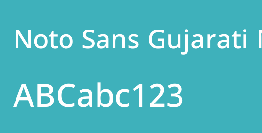 Noto Sans Gujarati Medium