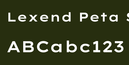 Lexend Peta SemiBold