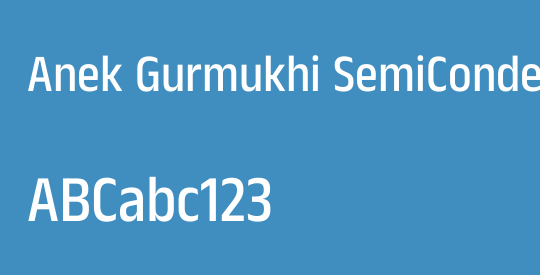 Anek Gurmukhi SemiCondensed Medium