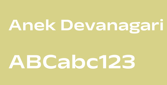 Anek Devanagari Expanded SemiBold