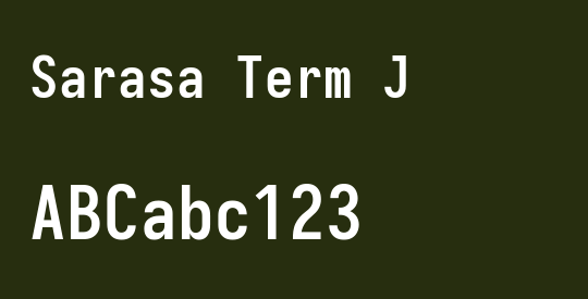 Sarasa Term J