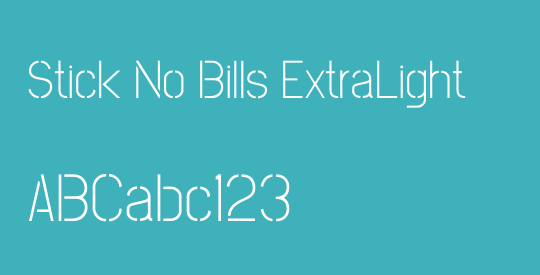 Stick No Bills ExtraLight