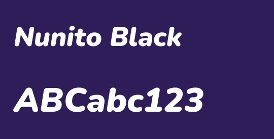 Nunito Black