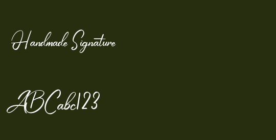 Handmade Signature