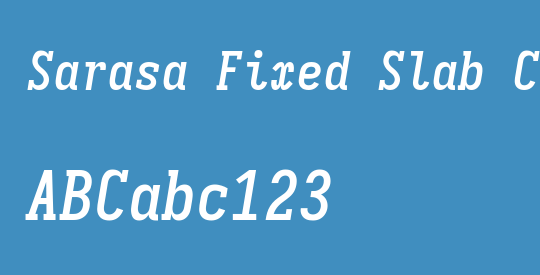 Sarasa Fixed Slab CL Semibold